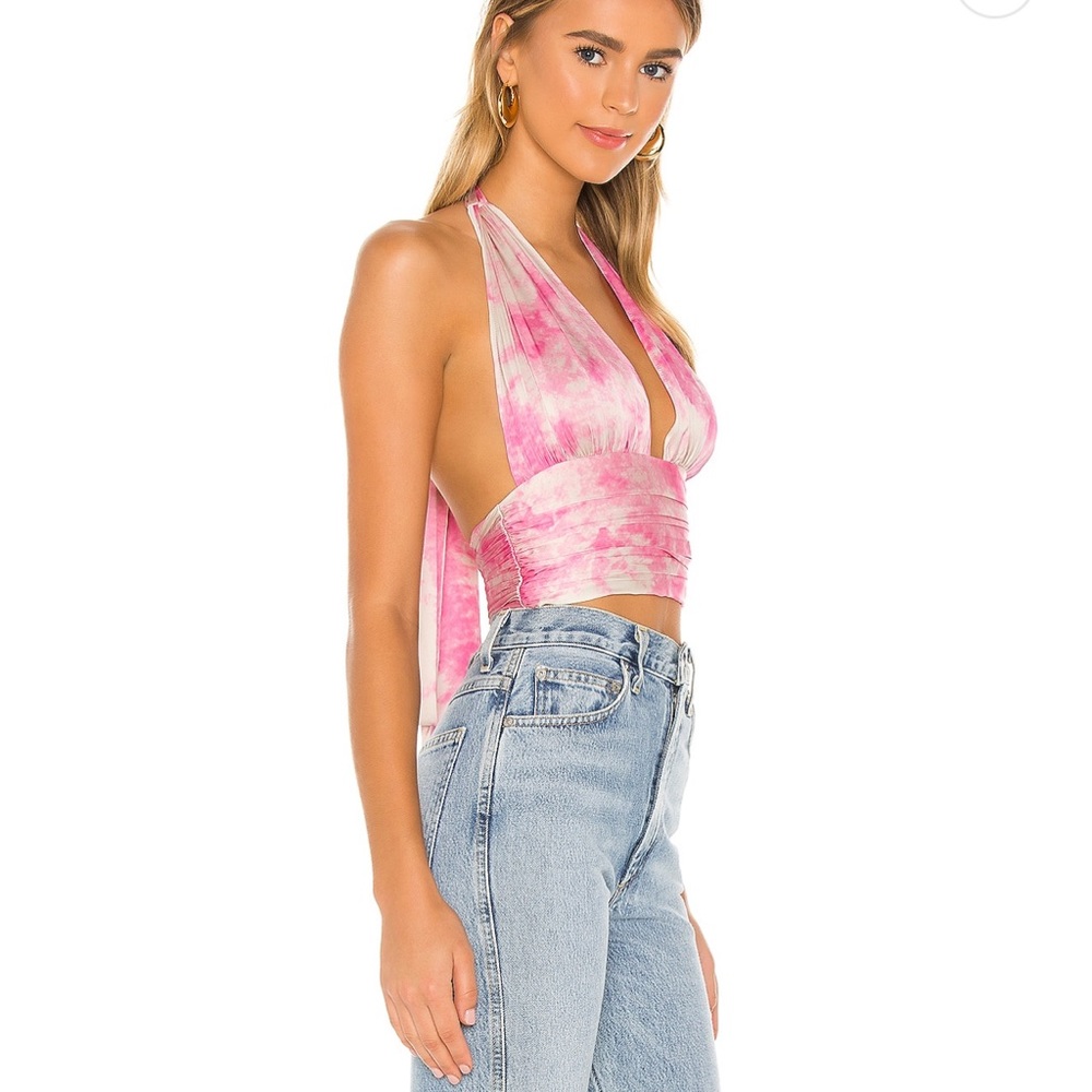 Halter Backless Print Top - image 2